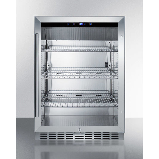 Summit 24" Wide Outdoor Beverage Center SCR611GLOS-Beverage Centers-The Wine Cooler Club