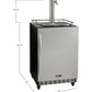 24" Wide Dual Tap Stainless Steel Commercial Right Hinge Built-In Kegerator with Kit-Kegerators-The Wine Cooler Club