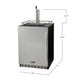 24" Wide Single Tap Stainless Steel Built-In Digital Left Hinge Kegerator with Kit-Kegerators-The Wine Cooler Club