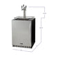 24" Wide Triple Tap Stainless Steel Built-In Left Hinge Digital Kegerator with Kit-Kegerators-The Wine Cooler Club