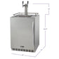 24" Wide Dual Tap All Stainless Steel Outdoor Built-In Left Hinge Kegerator with Kit-Kegerators-The Wine Cooler Club