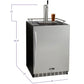 24" Wide Cold Brew Coffee Single Tap Black Commercial Built-In Right Hinge Kegerator-Kegerators-The Wine Cooler Club