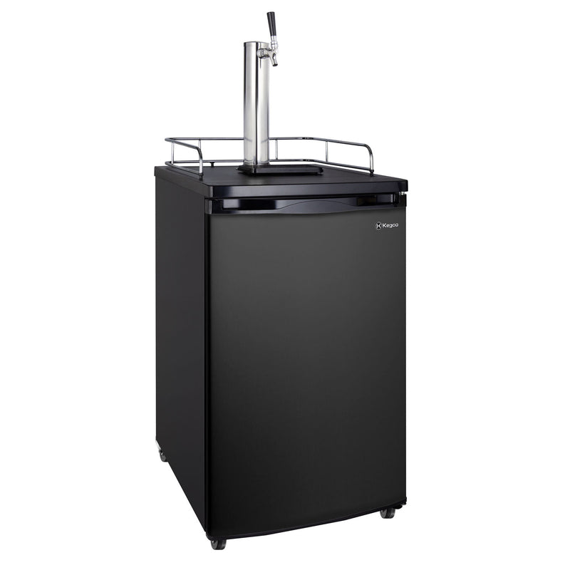 20" Wide Homebrew Single Tap Black Kegerator-Kegerators-The Wine Cooler Club