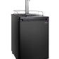 24" Wide Kombucha Single Tap Black Kegerator-Kegerators-The Wine Cooler Club