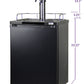 24" Wide Triple Tap Black Kegerator-Kegerators-The Wine Cooler Club