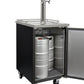 24" Wide Cold Brew Coffee Dual Tap Black Commercial Kegerator-Kegerators-The Wine Cooler Club