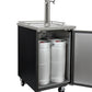 24" Wide Cold Brew Coffee Dual Tap Black Commercial Kegerator-Kegerators-The Wine Cooler Club