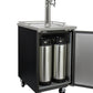 24" Wide Homebrew Triple Tap Black Commercial Kegerator-Kegerators-The Wine Cooler Club