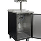 24" Wide Homebrew Four Tap Black Commercial Kegerator-Kegerators-The Wine Cooler Club
