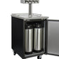 24" Wide Homebrew Four Tap Black Commercial Kegerator-Kegerators-The Wine Cooler Club