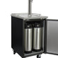 24" Wide Cold Brew Coffee Single Tap Black Commercial Kegerator-Kegerators-The Wine Cooler Club