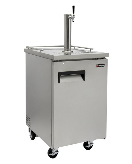 24" Wide Cold Brew Coffee Single Tap All Stainless Steel Commercial Kegerator-Kegerators-The Wine Cooler Club