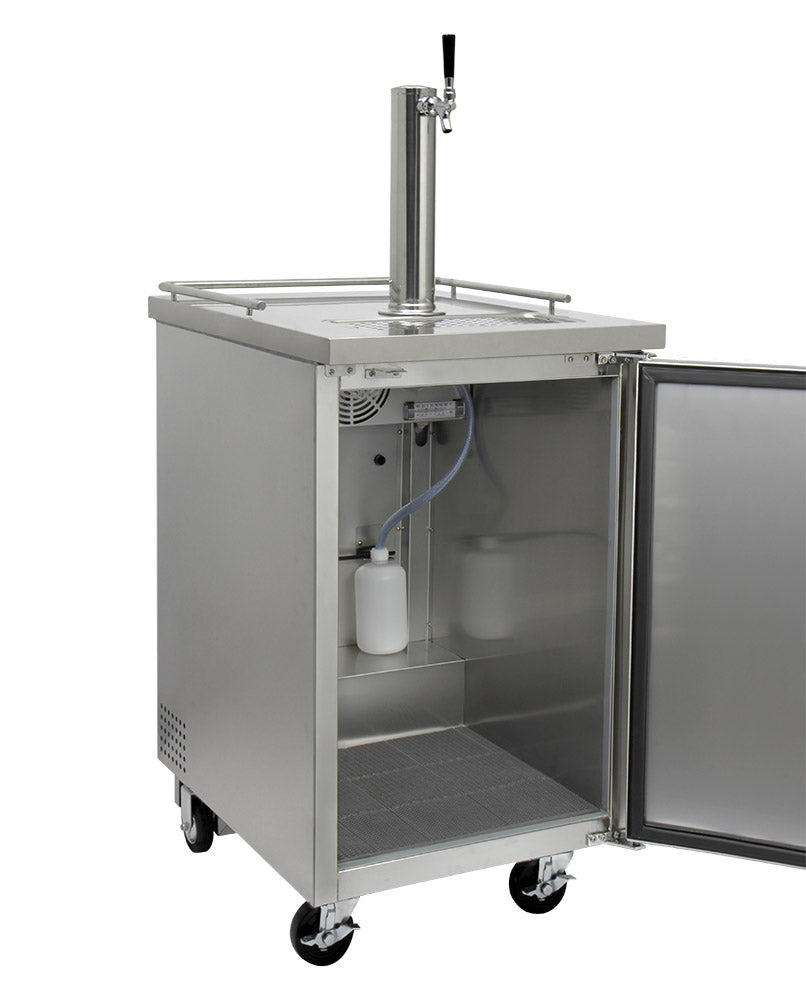 24" Wide Single Tap All Stainless Steel Commercial Kegerator-Kegerators-The Wine Cooler Club