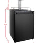 24" Wide Cold Brew Coffee Dual Tap Black Digital Kegerator-Kegerators-The Wine Cooler Club