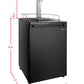 24" Wide Kombucha Single Tap Black Kegerator-Kegerators-The Wine Cooler Club