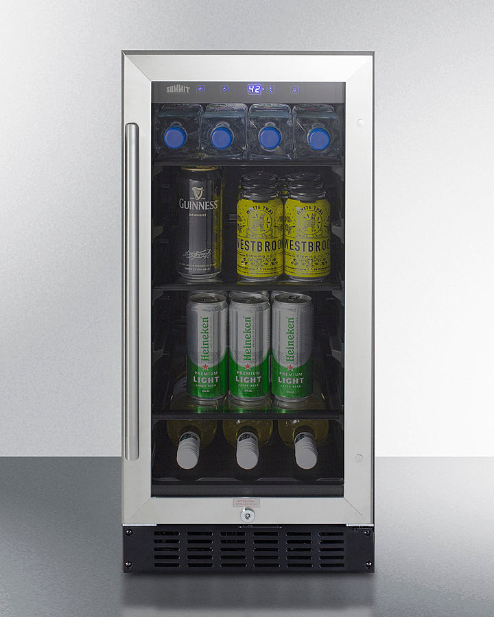 Summit 15" Wide Built-In Beverage Center, ADA Compliant ALBV15-Beverage Centers-The Wine Cooler Club