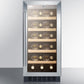 Summit 15" Wide Built-In Wine Cellar, ADA Compliant ALWC15CSS-Wine Cellars-The Wine Cooler Club