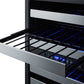 Summit 24" Wide Combination Dual-Zone Wine Cellar and 2-Drawer All-Refrigerator (Panels Not Included) SWCDAR24PNR-Wine Cellars-The Wine Cooler Club