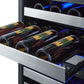 Summit 24" Wide Combination Dual-Zone Wine Cellar and 2-Drawer All-Refrigerator (Panels Not Included) SWCDAR24PNR-Wine Cellars-The Wine Cooler Club