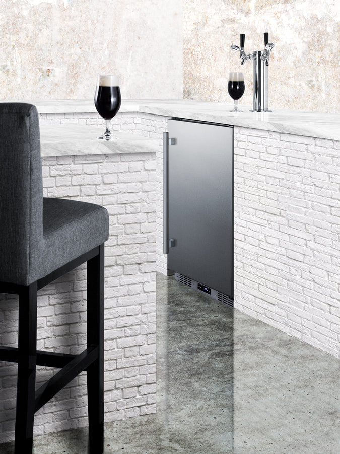 Summit 24" Wide Built-In Outdoor Commercial Beer Kegerator BC74OSCOMTWIN-Kegerators-The Wine Cooler Club