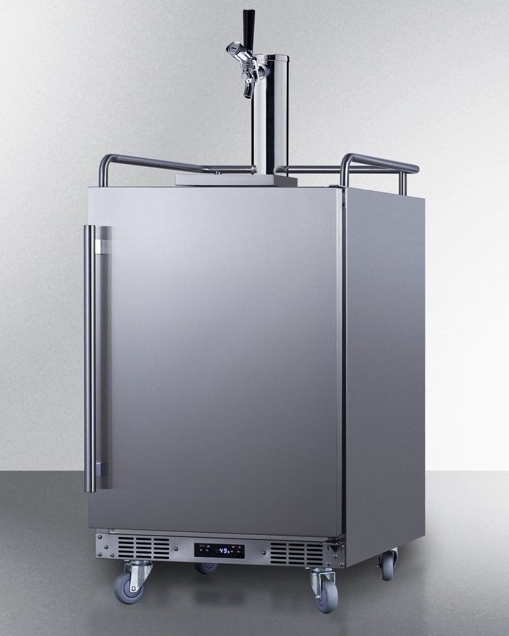Summit 24" Wide Built-In Outdoor Commercial Beer Kegerator BC74OSCOM-Kegerators-The Wine Cooler Club