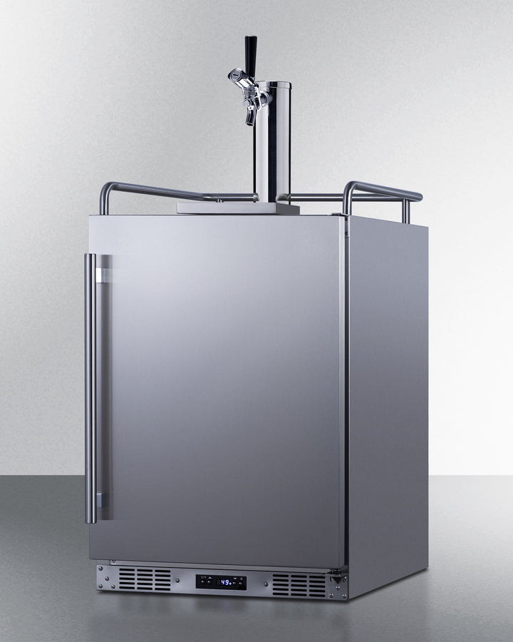 Summit 24" Wide Built-In Outdoor Commercial Beer Kegerator BC74OSCOM-Kegerators-The Wine Cooler Club