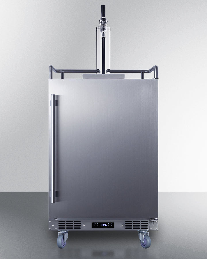 Summit 24" Wide Built-In Outdoor Commercial Beer Kegerator BC74OSCOM-Kegerators-The Wine Cooler Club