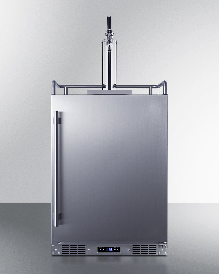 Summit 24" Wide Built-In Outdoor Commercial Beer Kegerator BC74OSCOM-Kegerators-The Wine Cooler Club