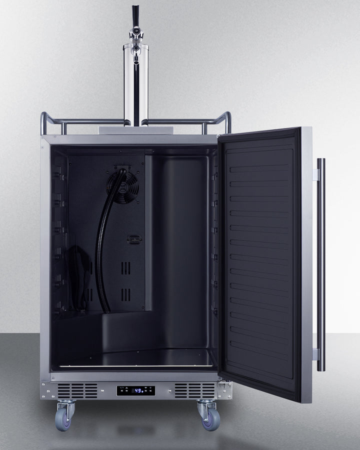 Summit 24" Wide Built-In Outdoor Commercial Beer Kegerator BC74OSCOM-Kegerators-The Wine Cooler Club