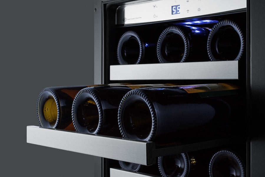 Summit 15" Wide Built-In Wine/Beverage Center CL151WBVCSS-Beverage Centers-The Wine Cooler Club