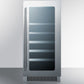 Summit 15" Wide Built-In Wine/Beverage Center CL151WBVCSS-Beverage Centers-The Wine Cooler Club