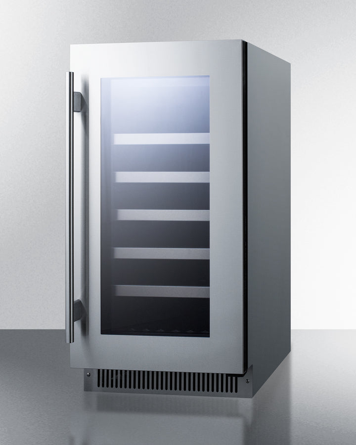 Summit 18" Wide Built-In Wine Cellar CL18WCCSS-Wine Cellars-The Wine Cooler Club
