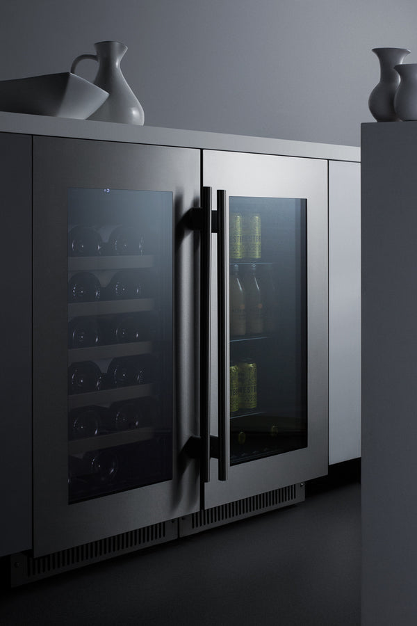 Summit 18" Wide Built-In Beverage Center CL181WBVCSS-Beverage Centers-The Wine Cooler Club