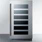 Summit 18" Wide Built-In Wine Cellar CL18WCCSS-Wine Cellars-The Wine Cooler Club