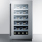 Summit 18" Wide Built-In Wine Cellar CL18WCCSS-Wine Cellars-The Wine Cooler Club