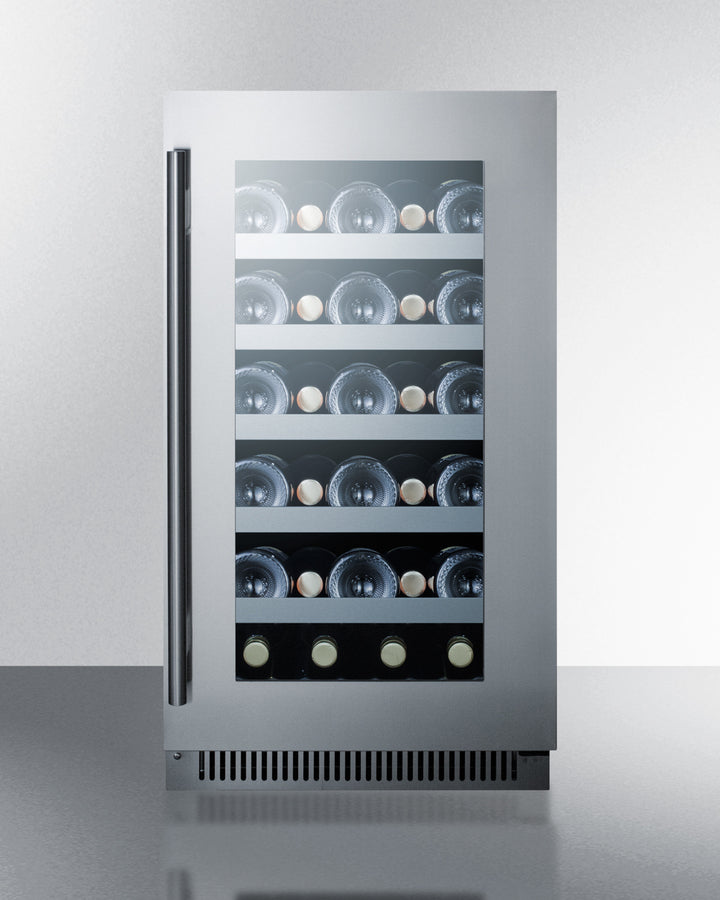 Summit 18" Wide Built-In Wine Cellar CL18WCCSS-Wine Cellars-The Wine Cooler Club