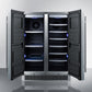 Summit 24" Wide Built-In Outdoor Wine/Beverage Center CL66FDOS-Wine Cellars-The Wine Cooler Club