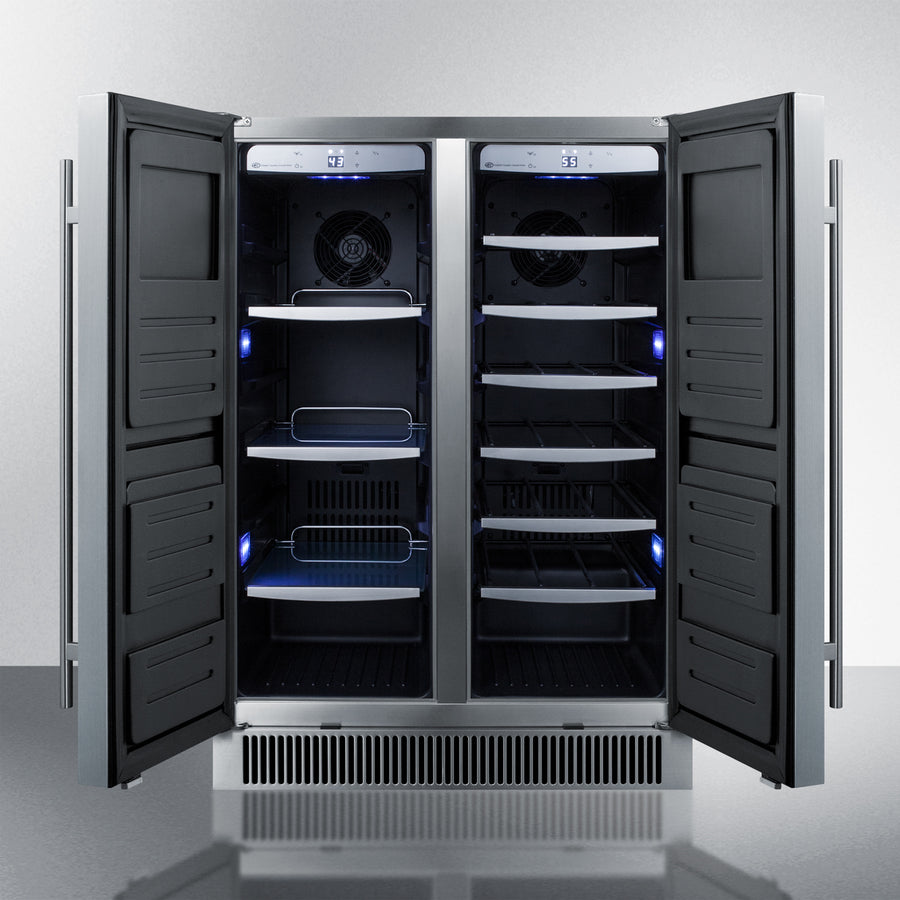 Summit 24" Wide Built-In Outdoor Wine/Beverage Center CL66FDOS-Wine Cellars-The Wine Cooler Club