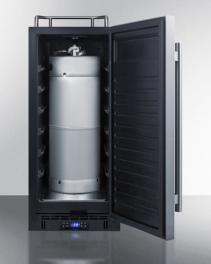 Summit 15" Wide Built-In Kegerator SBC15NKCSS-Kegerators-The Wine Cooler Club