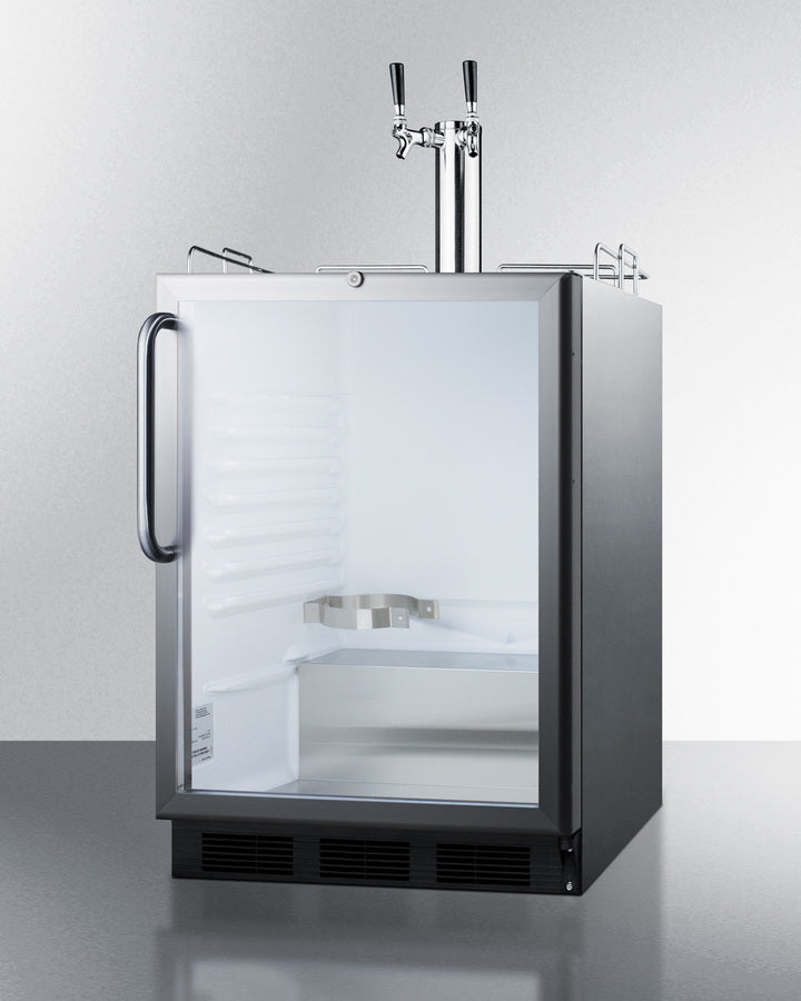 Summit 24" Wide Built-In Beer Dispenser, ADA Compliant SBC56GBICSSADA-Kegerators-The Wine Cooler Club