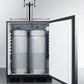 Summit 24" Wide Built-In Wine Kegerator, ADA Compliant SBC58BLBIADAWKDTWIN-Kegerators-The Wine Cooler Club
