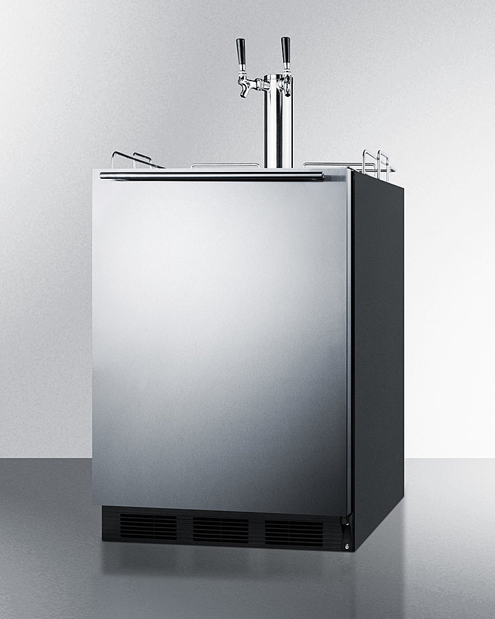 Summit 24" Wide Built-In Cold Brew Coffee Kegerator, ADA Compliant SBC58BLBIADACFTWIN-Kegerators-The Wine Cooler Club