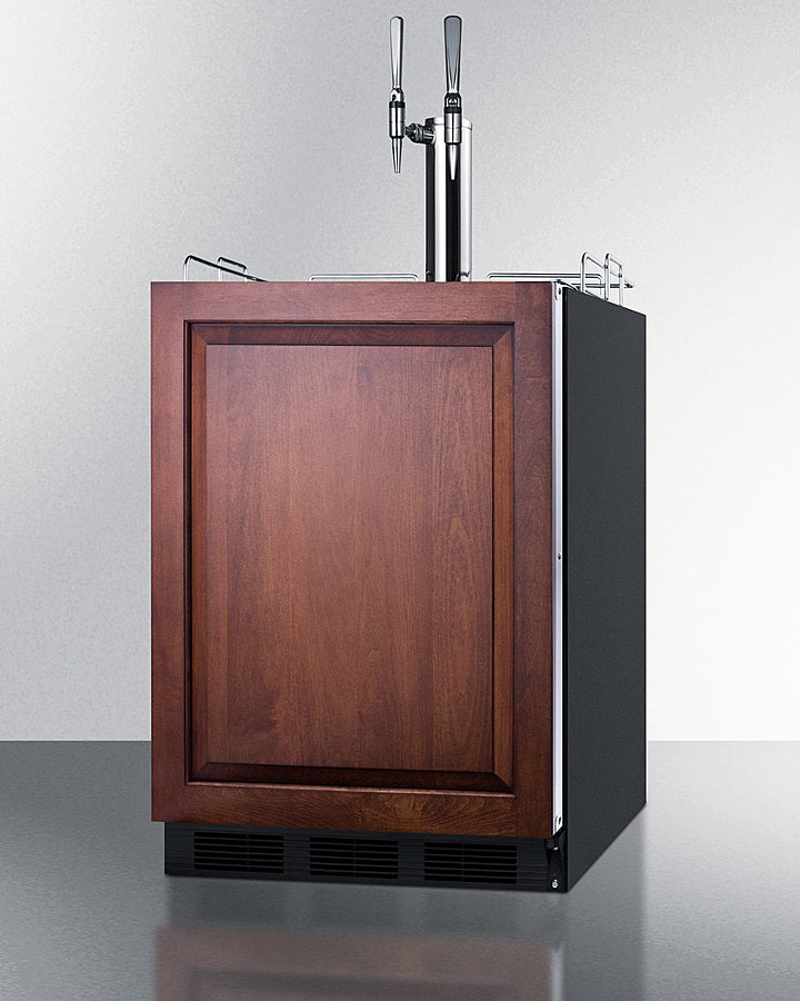 Summit 24" Wide Built-In Nitro-Infused Coffee Kegerator, ADA Compliant SBC58BLBIADAIFNCFTWIN-Kegerators-The Wine Cooler Club