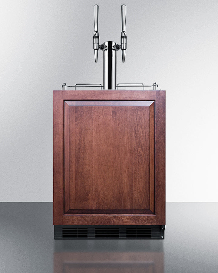 Summit 24" Wide Built-In Nitro-Infused Coffee Kegerator, ADA Compliant SBC58BLBIADAIFNCFTWIN-Kegerators-The Wine Cooler Club