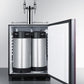 Summit 24" Wide Built-In Nitro-Infused Coffee Kegerator, ADA Compliant SBC58BLBIADAIFNCFTWIN-Kegerators-The Wine Cooler Club