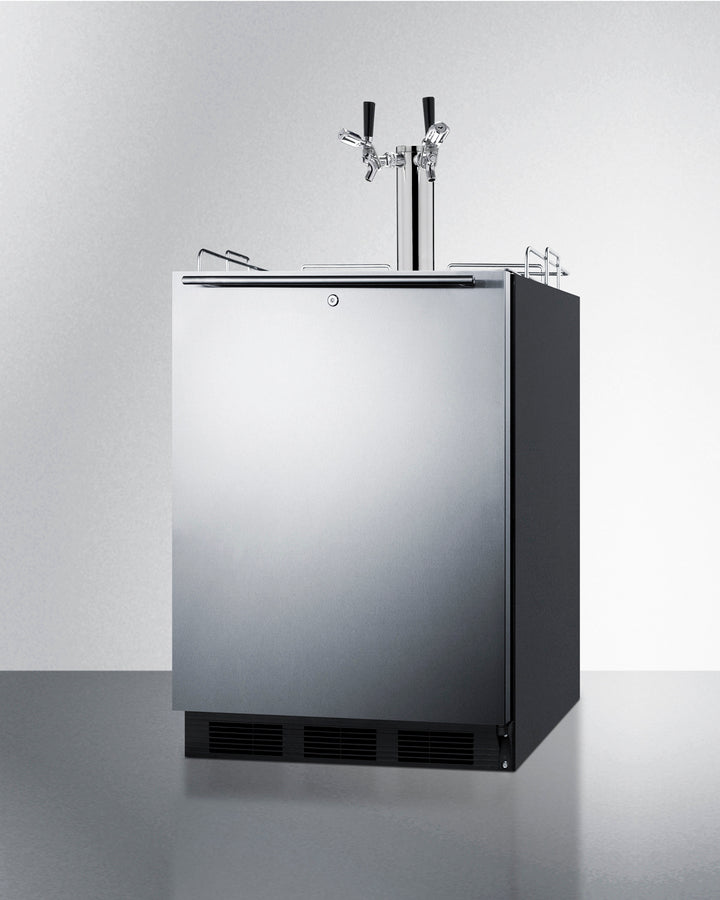 Summit 24" Wide Built-In Kegerator, ADA Compliant SBC58BLBIADALock-Kegerators-The Wine Cooler Club