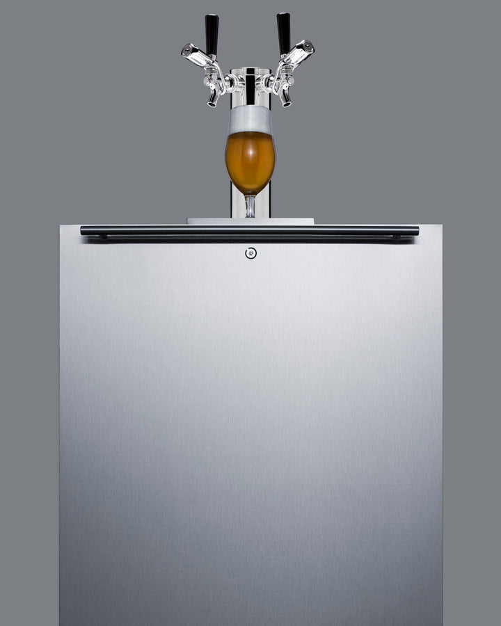 Summit 24" Wide Built-In Kegerator, ADA Compliant SBC58BLBIADALock-Kegerators-The Wine Cooler Club