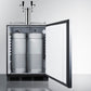 Summit 24" Wide Built-In Kegerator, ADA Compliant SBC58BLBIADALock-Kegerators-The Wine Cooler Club