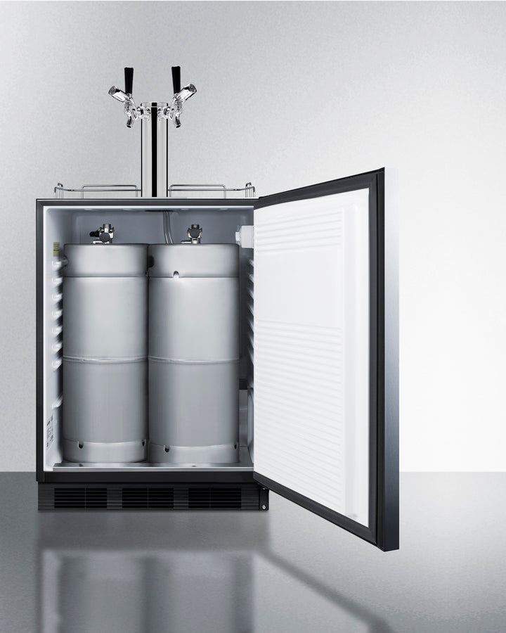 Summit 24" Wide Built-In Kegerator, ADA Compliant SBC58BLBIADALock-Kegerators-The Wine Cooler Club