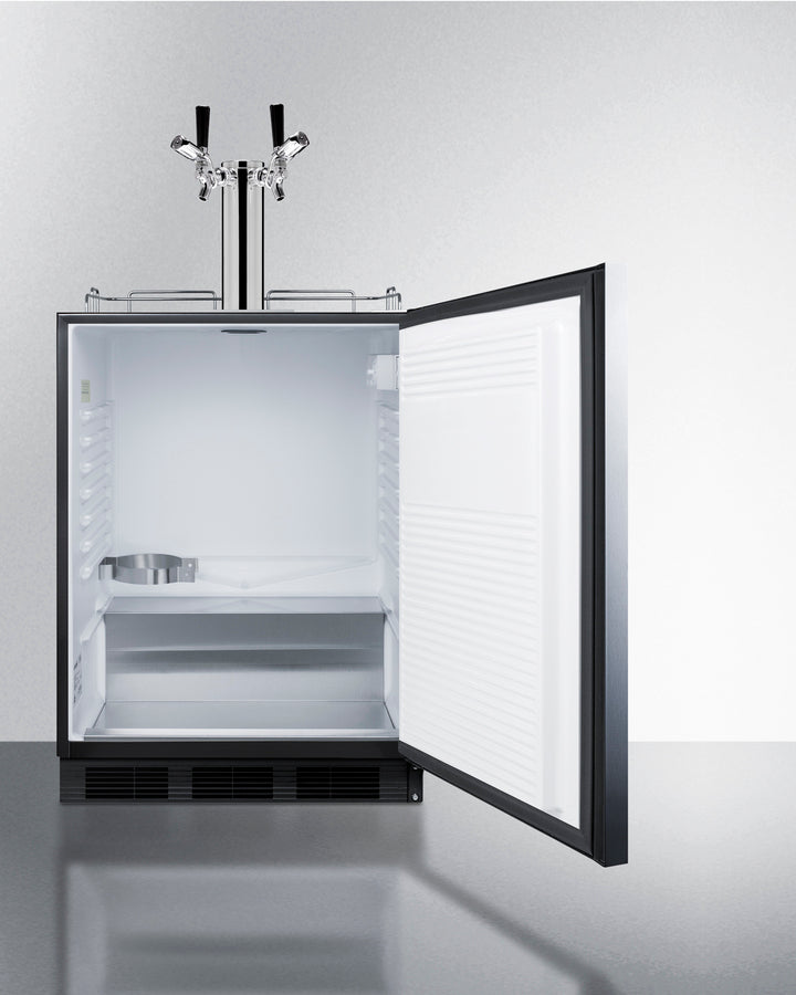 Summit 24" Wide Built-In Kegerator, ADA Compliant SBC58BLBIADALock-Kegerators-The Wine Cooler Club